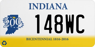 IN license plate 148WC