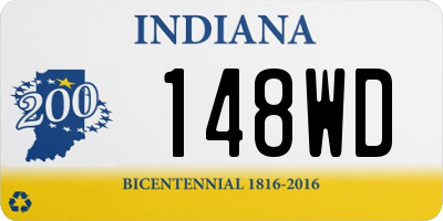 IN license plate 148WD