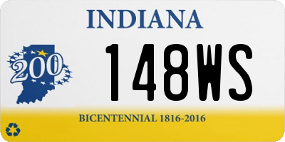 IN license plate 148WS