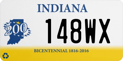 IN license plate 148WX