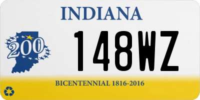 IN license plate 148WZ