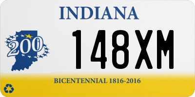 IN license plate 148XM