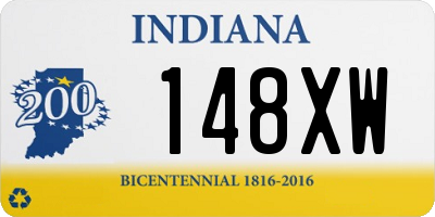 IN license plate 148XW