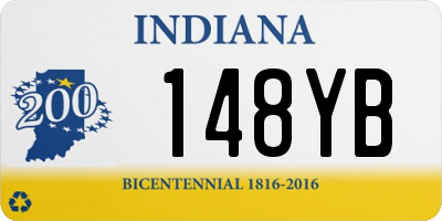 IN license plate 148YB