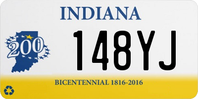 IN license plate 148YJ