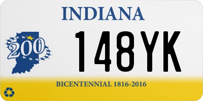 IN license plate 148YK