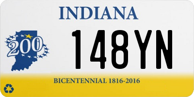 IN license plate 148YN