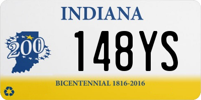 IN license plate 148YS