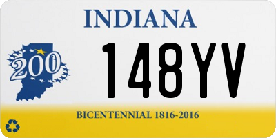 IN license plate 148YV