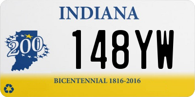 IN license plate 148YW