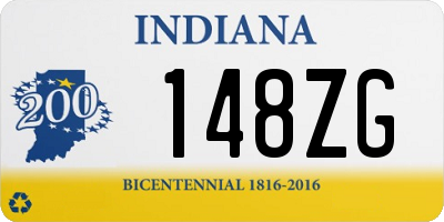 IN license plate 148ZG