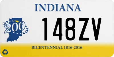 IN license plate 148ZV