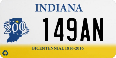 IN license plate 149AN