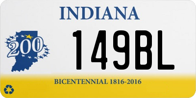 IN license plate 149BL