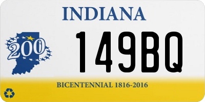 IN license plate 149BQ
