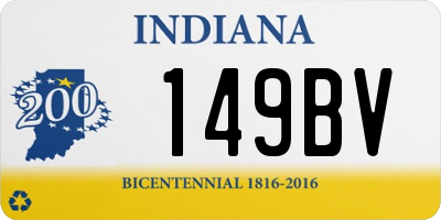 IN license plate 149BV