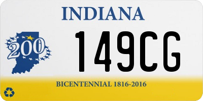 IN license plate 149CG