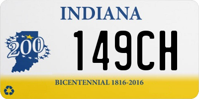 IN license plate 149CH