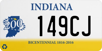 IN license plate 149CJ