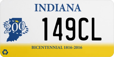 IN license plate 149CL