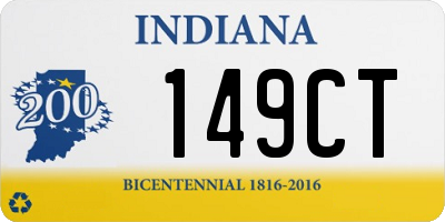 IN license plate 149CT