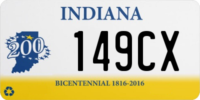 IN license plate 149CX