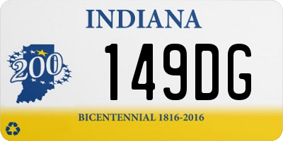 IN license plate 149DG