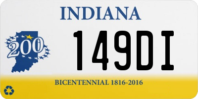 IN license plate 149DI