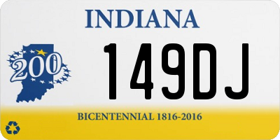 IN license plate 149DJ