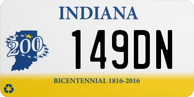 IN license plate 149DN