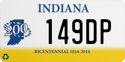 IN license plate 149DP