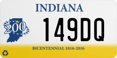 IN license plate 149DQ