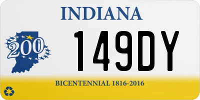 IN license plate 149DY