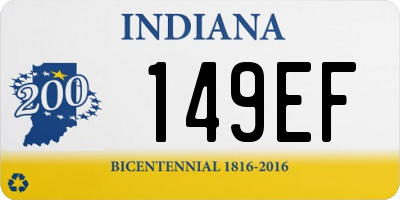 IN license plate 149EF