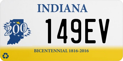 IN license plate 149EV