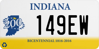 IN license plate 149EW