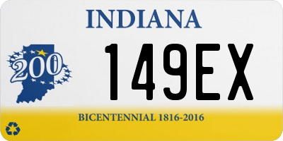 IN license plate 149EX