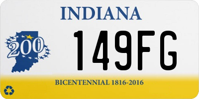 IN license plate 149FG