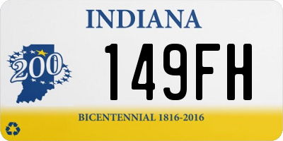 IN license plate 149FH