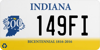 IN license plate 149FI