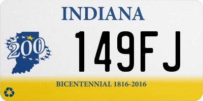 IN license plate 149FJ