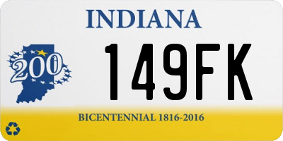 IN license plate 149FK