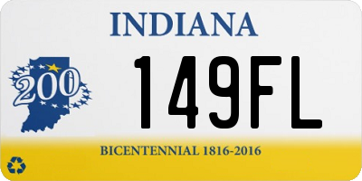 IN license plate 149FL