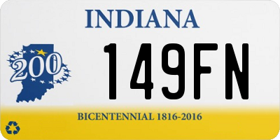 IN license plate 149FN