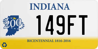 IN license plate 149FT