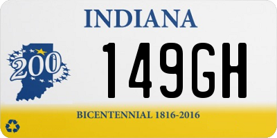 IN license plate 149GH