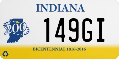 IN license plate 149GI