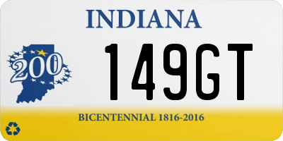 IN license plate 149GT