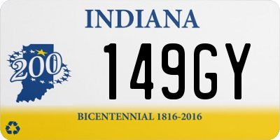 IN license plate 149GY