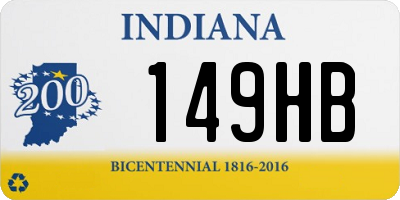 IN license plate 149HB